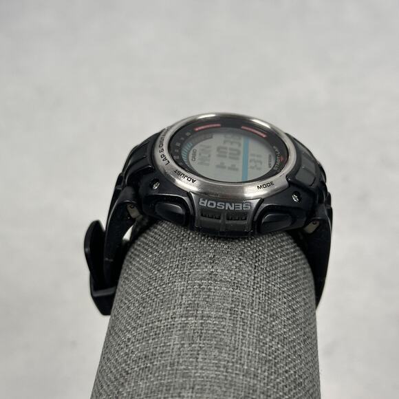 Casio Watch Mens 44mm Digital Lap Memory 100 World Time RFT-100 New Battery - Picture 3 of 10